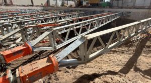 Instrumentación de puntales y la descarga hidráulica en acodalamientos